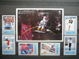 Winter Olympic Games, Lillehammer Medal Winners # Azerbaijan 1995 MNH #Mi.199/4 + Bl.15 - Invierno 1994: Lillehammer