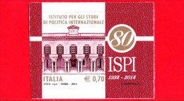 Nuovo - ITALIA - 2014 - ISPI - Palazzo Clerici, A Milano - Logo - 0,70 - Istituto Studi Politica Internazionale - 2011-20: Mint/hinged