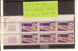 Y-T Num 80 - Sans Charnières  - Neufs - 6 Timbres - Neufs