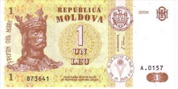 MOLDAVIE   1 Leu  Emission De 2006   Pick 8       ***** BILLET  NEUF ***** - Moldavia