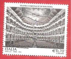 ITALIA REPUBBLICA USATO - 2013 - 250º Anniversario Dell´inaugurazione Del Teatro Comunale Di Bologna - € 0,70 - S. 3392 - 2011-20: Afgestempeld