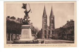 26 - SAINT-LO - Le Monument Aux Morts Et La Cathédtale -  LL - Saint Lo