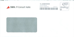 BRD Halle Privatpost 2014 MZZ Briefdienst Infopost SWH IT-Consult Halle - Posta Privata & Locale