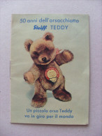 Opuscolo Con Storiella "50 Anni Dell'orsacchiotto STEIFF Teddy. Fabbrica Giocattoli Margarete Steiff - Publicidad