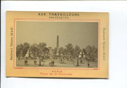 PARIS TRAVAILLEURS BD VOLTAIRE CHROMO LAAS CALENDRIER 1881  MONUMENT ARC TRIOMPHE ETOILE - Formato Piccolo : ...-1900