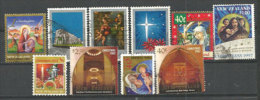 Noël En Nouvelle-Zélande. 10 T-p Oblitérés.  Côte 12.50  € - Used Stamps