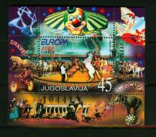 Yugoslavia Jugoslawien 2002.block,circus,zirkus,cirkus,MNH/Postfrisch,E4014de - Circus