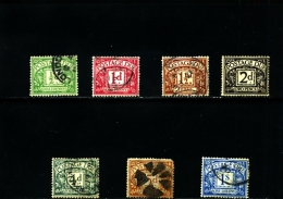 GREAT BRITAIN - 1914-22 POSTAGE DUES ROYAL CYPHER SET FINE USED - Postage Due