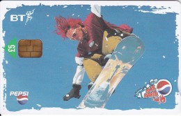 UK, BCC-154, National Express - Extreme Sports - Snowboarding, 2 Scans.   Chip : GPT3 - BT Algemeen