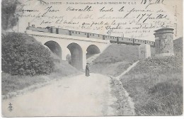 LA FRETTE - Route De Cormeilles Et Pont Du Chemin De Fer - TRAIN - La Frette-sur-Seine