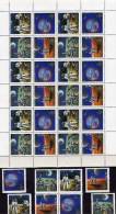 WORLD STAMP EXPO 1989 Washington Sowjetunion 6020/3,4-Block+ KB ** 26€ Bf Philatelic Bloc Space Sheetlet Of USSR CCCP SU - Feuilles Complètes