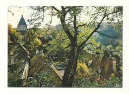 Cp, 36, Gargilesse, Panorama Sur La Place Et L'Eglise - Sonstige & Ohne Zuordnung