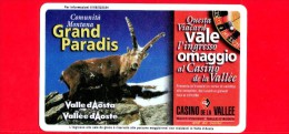 VIACARD - Valle D'Aosta - Casinò De La Vallée - Grand Paradis - Tessera N. 275 - 20.000 - Pub - Autres & Non Classés