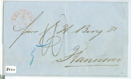 HANDGESCHREVEN BRIEF Uit 1864 Van AMSTERDAM  Naar HANNOVER DEUTSCHLAND (8440) - ...-1852 Prephilately