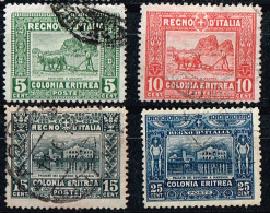 Colonie Italiane - Eritrea Sass. 34/37, 46 - USATI - Eritrée