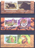 2013. Tajikistan, Wild Animals Of Asia, 3v Imperforated With Labels, Mint/** - Tadjikistan