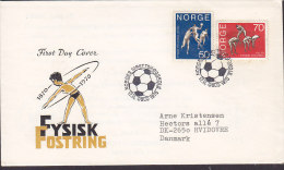 Norway Ersttags Brief FDC Cover 1970 Zentralschule Für Gymnastik Complete Set - FDC