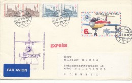 I2389 - Czech Rep. (1993) 301 00 Plzen 1 / 4500 Solothurn 1 (parallel Use Of Stamps Of Czechoslovakia And The Czech!) - Lettres & Documents