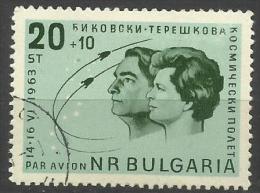 Bulgaria - 1963 Women Cosmonauts 20+10s CTO    SG 1389  Sc CB3 - Luftpost