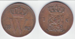 **** PAYS-BAS - NETHERLANDS - 1 CENT 1863 WILLEM III **** EN ACHAT IMMEDIAT - 1849-1890: Willem III.