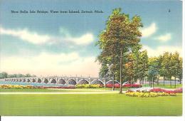 NEW BELLE ISLE BRIDGE. VIEW FROM ISLAND. DETROIT. MICH. - Detroit