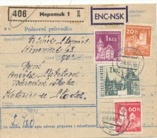 I2407 - Czechoslovakia (1966) Nepomuk 1 / Stod (postal Parcel Dispatch Note) - Storia Postale