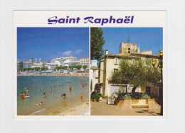 83 - SAINT-RAPHAEL - Souvenir - Plage Joueurs Ping-pong Raquette Tennis Dans L´eau / Cabinet TEXIER - Pallacanestro