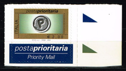 REPUBBLICA  Posta Prioritaria NUOVA - € 2,00 Emissione Ottobre 2005  RC IPZS Spa-Roma-2005  BF NERO - Altri & Non Classificati