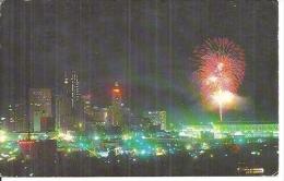 SPECTACULAR FIREWORKS DISPLAY OVER THE SKYLINE OF CINCINATI. - Cincinnati