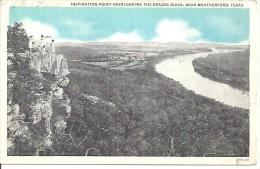 INSPIRATION POINT OVERLOOKING THE BRAZOS RIVER . NEAR WEATHERFORD . TEXAS. - Other & Unclassified