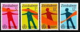ZIMBABWE 1981, Mint Never Hinged Stamps, Disabled People, Nrs. 251-254, #5074 - Zimbabwe (1980-...)