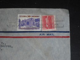 LETTRE CUBA AVEC YT PA 209 ET 447 X 2 - MONUMENT DOCTEUR COSME DE LA TORRIENTE - RETRAITE PTT - HOTEL DES POSTES - - Briefe U. Dokumente