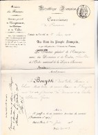 DOCUMENT MINISTERE ET DES FINANCES -1908- NOMINATION RECEVEUR DE THONON  A LIBOURNE - - Décrets & Lois