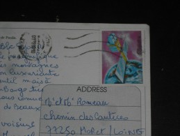 LETTRE CUBA AVEC YT 2846 - ASTRONAUTIQUE - SATELLITE SOVIETIQUE - CPM LA HAVANE - - Covers & Documents