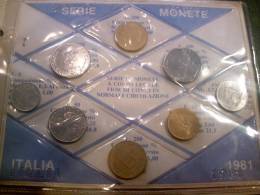 ITALY - REPUBBLICA ITALIANA ANNO 1981 - 8 MONETE FIOR DI CONIO - Mint Sets & Proof Sets