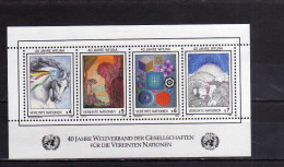 UNITED NATIONS AUSTRIA VIENNA WIEN - ONU - UN - UNO 1986 WFUNA ANNIVERSARY  World Federation Societies YEAR SHEET  MNH - Ungebraucht