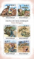 MOZAMBIQUE FAUNA WILD CATS LEOPARD S/S MNH C11 MOZ11412A - Non Classificati