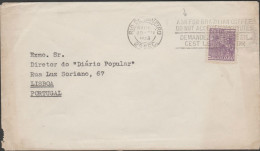 O) 1933 BRAZIL, COFFEE, COVER TO PORTUGAL, XF - Poste Aérienne