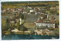 02@ CPSM COLORISEE LABASTIDE ST SAINT PIERRE, VUE GENERALE AERIENNE, LE TARN ET LA CHARTREUSE, TARN ET GARONNE 82 - Labastide Saint Pierre