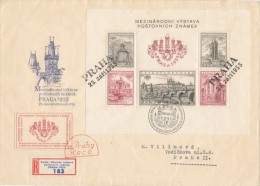 I2433 - Czechoslovakia (1955) Praha: International Philatelic Exhibition PRAGA 1955 (occasional Label Recommended) - Lettres & Documents