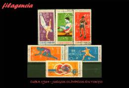 USADOS. CUBA. 1964-13 JUEGOS OLÍMPICOS EN TOKYO - Oblitérés