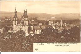 FULDA. DOM MICHAELISKIRCHE UND ANDREASBERG VOM SCHLOSSTURM. - Fulda