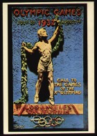 Netherlands 1972 - Los Angeles Olympic Games 1932 Vintage Poster Postcard, USA Olympics - Olympische Spelen