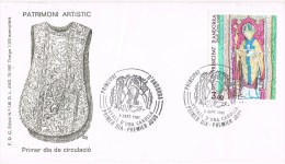 7902. Carta F.D.C. ANDORRA Francesa 1981. Patrimonio Artistico - Covers & Documents