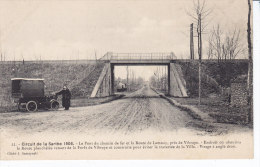 VIBRAYE, Le Pont De Chemin De Fer, Circuit De La Sarthe 1906, Non Circulée - Other Municipalities