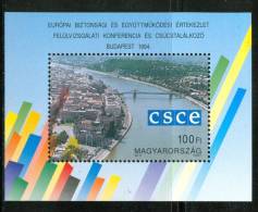 HUNGARY-1994.Souv.Sheet - Summit Meeting Of The Conference For European Security And Cooperation MNH!! - Ongebruikt