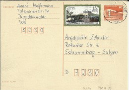 ALEMANIA DDR ENTERO POSTAL CIRCULADO  DIPPOLDIS WALDE - Cartoline - Usati