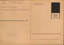 Deutschland/ French Zone - Postal Stationery Postcard Unused-PF 805, Signed Brunkhorst - 2/scans - Autres & Non Classés