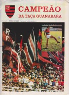 FLAMENGO Football Brazil Large 1984 Fold-out Poster As GUANABARA CUP WINNER / CAMPEAO DA TACA GUANABARA - Uniformes Recordatorios & Misc