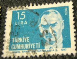 Turkey 1983 Kemal Ataturk 15l - Used - Gebruikt